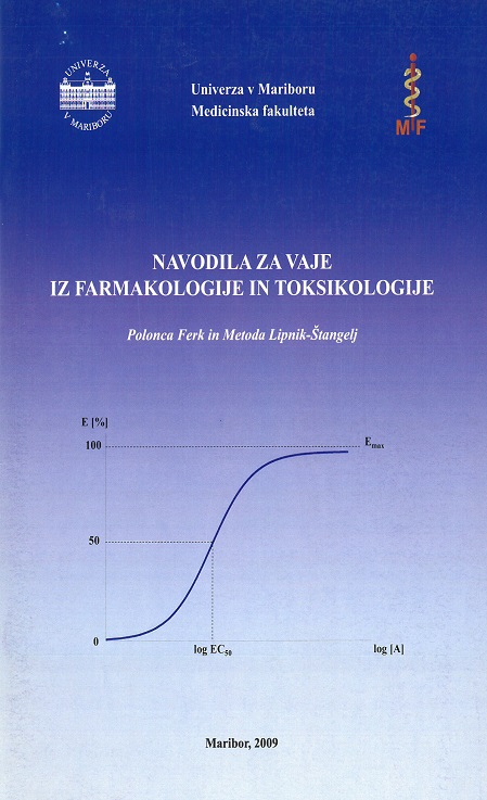 Naslovnica Navodil za vaje iz farmakologije in toksikologije.