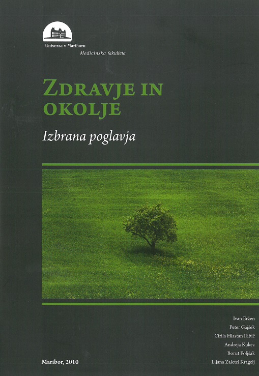 Naslovnica knjige Zdravje in okolje: izbrana poglavja.