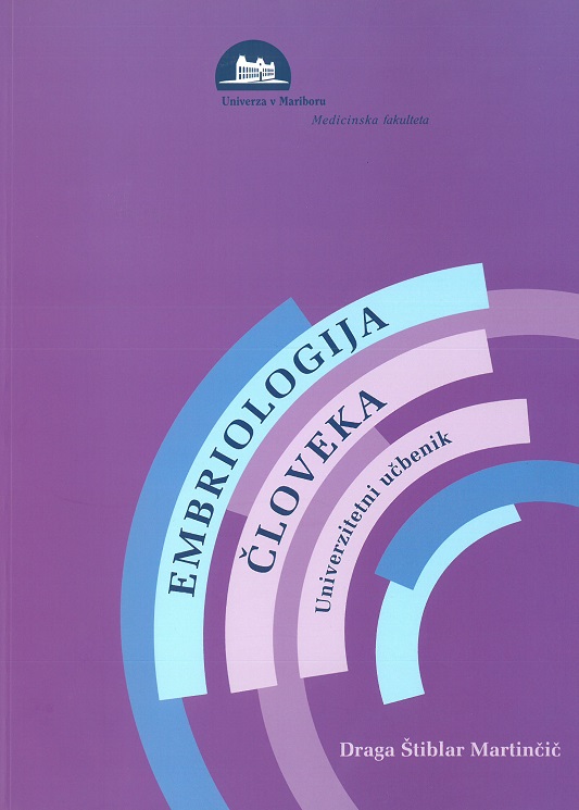 Naslovnica knjige Embriologija človeka.