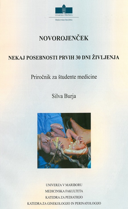 Naslovnica priročnika Novorojenček: nekaj posebnosti prvih dni življenja.