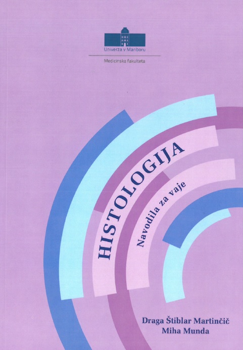 Naslovnica učbenika Histologija, navodila za vaje.