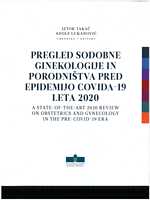 Naslovnica knjige Pregled sodobne ginekologije in porodništva pred epidemijo covida-19 leta 2020.