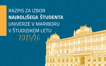 Call for the selection of the best student of the University of Maribor in the 2025/26 academic year.